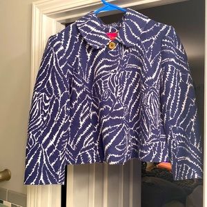 Lilly Pulitzer Women Zebra Blazer Size 2